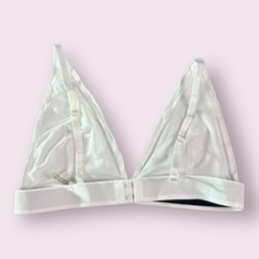 We The Free Free People Triangle Bralette Ivory‎ L NWT - Picture 12 of 12